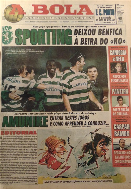 Dezembro 1994: Sporting-Benfica, Caniggia ao chuto a Peixe e Vujacic à polícia - Ver mais