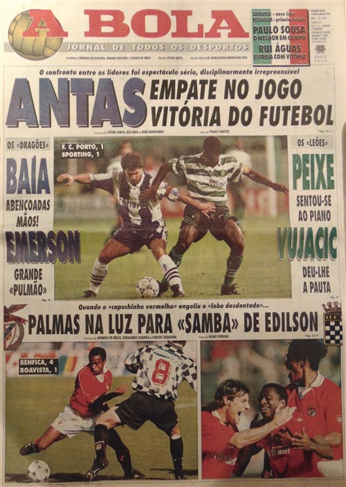 Dezembro 1994: Dezembro e os FCPorto - Sporting - Ver mais