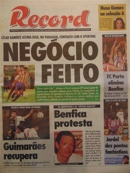 96-97: Tal como hoje, há 20 anos Benfica protesta as arbitragens - Ver mais