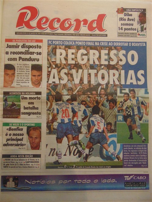 FC Porto - Boavista: 20 anos atrás, o mesmo propósito